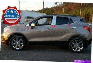 hAs[ 2013-2022rCbNGR[8pcNs[|XgXeXX`[ghAJo[ 2013-2022 Buick Encore 8Pc Chrome Pillar Post Stainless Steel Trim Door Cover