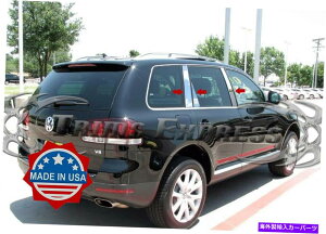 hAs[ 2004-2010tHNX[QgDAO6pcNs[|XgXeXX`[ghA 2004-2010 Volkswagen Touareg 6Pc Chrome Pillar Post Stainless Steel Trim Door