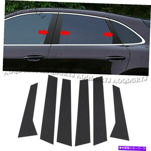 hAs[ |VF}J2015-21p̂鍕hABACs[~[v[g[fBOg For Porsche Macan 2015-21 Glossy Black Door B,C Pillar Mirror Plate Molding trim