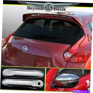 hAs[ 2015-2017̓YW[NX|C[+N~[I[o[C+hAnhJo[NSK For 2015-2017 Nissan Juke Spoiler+Chrome Mirror overlays+Door Handle Covers NSK