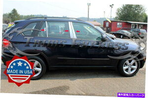 ドアピラー 2007-2013 BMW X5/X-5 Chrome 6PC PILLAR POSTステンレススチールトリムドアカバー 2007-2013 BMW X5/X-5 Chrome 6Pc Pillar Post Stainless Steel Trim Door Cover