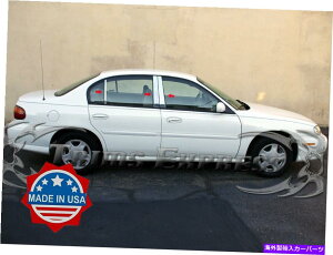 ドアピラー 1997-2003 Chevy Malibu 6pc Chrome Pillar Post Trimステンレス鋼ドアカバー 1997-2003 Chevy Malibu 6Pc Chrome Pillar Post Trim Stainless Steel Door Cover