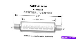 }t[ Magnaflowjo[TptH[}XGL][Xg}t[12649Xg[g6Eh Magnaflow Universal Performance Exhaust Muffler 12649 Straight Through 6 Round