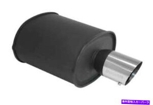 }t[ ~[KM-OE3.5 "NrC`bv}bgubN}t[2.5"CbgtTCT[ MEGAN M-OE 3.5" Chrome Exhaust Tip Matt Black Muffler 2.5" inlet w/ Silencer