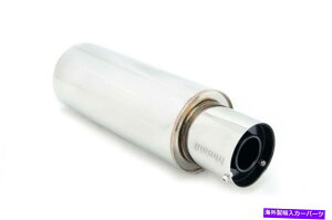 マフラー ミーガンM-N1ステンレス4 "ストレートチップターボエキゾーストマフラー3"インレット付きサイレンサー MEGAN M-N1 STAINLESS 4" STRAIGHT TIP TURBO EXHAUST MUFFLER 3" inlet w/ Silencer