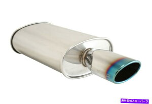 }t[ ~[Kjo[T}t[ÂfB[vg[O-ST}t[VOI[oo[`bv Megan Universal Muffler Quiet & Deep Tone O-ST Muffler Single Oval Burnt Tip