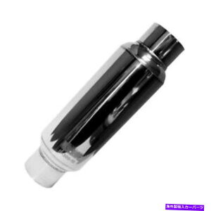 �}�t���[ �r�CR300-10 3�C���`���E���h�}�t���[10�C���`�̒����̃{�f�B�B�����ꂽ�X�e�����X�|�B Exhaust R300-10 3�h Round Muffler 10�h Long Body. Polished Stainless Steel.�y���s�A���i�z