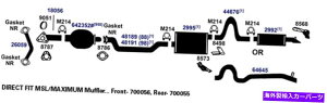 �}�t���[ 7536-AG�r�C�}�t���[�t�B�b�g2001-2003 Saturn LW200 2.2L L4 GAS DOHC 7536-AG Exhaust Muffler Fits 2001-2003 Saturn LW200 2.2L L4 GAS DOHC�y���s�A���i�z