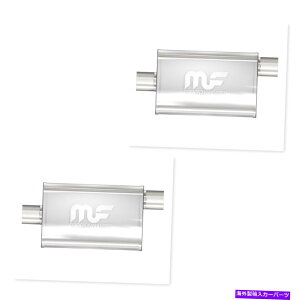 }t[ Magnaflow 11365 4 "x 9"ȉ~`̃Z^[/}t[ʂĂ܂ɃItZbg-2̃Zbg Magnaflow 11365 4" X 9" Oval Center/Offset Straight Through Mufflers - Set Of 2