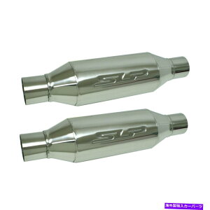 �}�t���[ SLP 310013818�e�ۃ��[�X�G�L�]�[�X�g�}�t���[2.5 "�C�����b�g�A�E�g���b�g���E�h�}�E�X2-PC�Z�b�g SLP 310013818 Bullet Race Exhaust Muffler 2.5" Inlet Outlet Loud Mouth 2-Pc Set