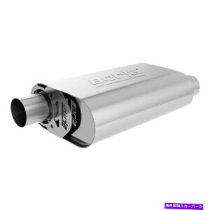 }t[ Chevy K10 75-85{S^CvXeX|ȉ~`̃N[gO[GL][Xg}t[ For Chevy K10 75-85 Borla S-Type Stainless Steel Oval Crate Gray Exhaust Muffler