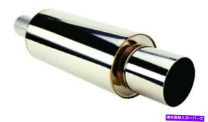 }t[ HKSi3106-EX007jjo[TSS HI-POWER}t[i120mm Tip / 75mmzǁj HKS (3106-EX007) Universal SS Hi-Power Muffler (120mm tip / 75mm piping)