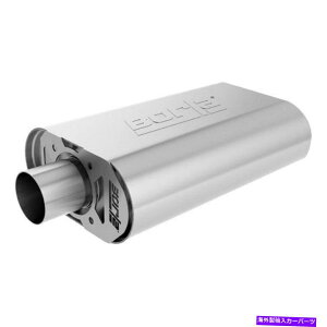 }t[ Ford Mustang 64-68 S-TypeXeX|ȉ~`̃N[gO[GL][Xg}t[ For Ford Mustang 64-68 S-Type Stainless Steel Oval Crate Gray Exhaust Muffler