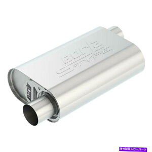}t[ Ford Mustang 64-68 S-TypeXeX|ȉ~`̃N[gO[GL][Xg}t[ For Ford Mustang 64-68 S-Type Stainless Steel Oval Crate Gray Exhaust Muffler