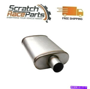 }t[ _ChACI[optH[}X}t[jo[T409 SS 360011 Diamond Eye Oval Performance Perforated Exhaust Muffler Universal 409 SS 360011