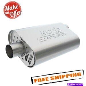 �}�t���[ Borla 400940 Cratemuffler S-Type�X�e�����X�|�ȉ~�`�̊D�F�̔r�C�}�t���[ Borla 400940 CrateMuffler S-Type Stainless Steel Oval Gray Exhaust Muffler�y���s�A���i�z