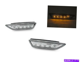 サイドマーカー 2009-12メルセデスR230 SLクラスのAMGクリアアンバーLEDバンパーサイドマーカーライト AMG Clear Amber LED Bumper Side Marker Light For 2009-12 Mercedes R230 SL Class