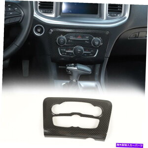trim panel GARXCb`pl̑Jo[Jo[_bW[d15+J[{t@Co[̃g Air Conditioner Switch Panel Decor Cover Trim for Dodge Charger 15+ Carbon Fiber