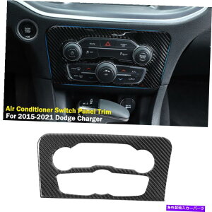 trim panel 15ȏ̃_bW[d̂߂̖{̃J[{t@Co[Z^[ACXCb`plJo[g Real Carbon Fiber Center Radio AC Switch Panel Cover Trim For 15+ Dodge Charger