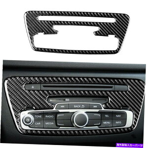 trim panel 13-18̃AEfBQ3̂߂̖{̃J[{t@Co[Z^[CDRg[plJo[g Real Carbon Fiber Center Console CD Control Panel Cover Trim For 13-18 Audi Q3