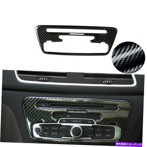 trim panel アウディQ3 2014-2018カーボンファイバーセンターコンソールCDパネルフレームカバートリム For Audi Q3 2014-2018 Carbon Fiber Center Console CD Panel Frame Cover Trim