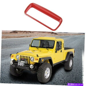 trim panel W[vO[̃bhGARXCb`plgJo[t[TJ 1997-2006 Red Air Conditioner Switch Panel Trim Cover Frame For Jeep Wrangler TJ 1997-2006
