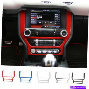 trim panel �Z���g�����R���g���[��GPS�i�r�Q�[�V�����p�l���g�����t���[���́A�t�H�[�h�}�X�^���O2015+�̐Ԃ��J�o�[���Ă��܂� Central Control GPS Navigation Panel Trim Frame Cover Red For Ford Mustang 2015+�y��