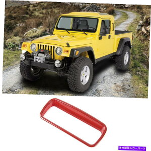 trim panel 1PCGARXCb`plt[97-06̃W[vO[TJbh̃gJo[ 1pc Air Conditioner Switch Panel Frame Trim Cover for 97-06 Jeep Wrangler TJ Red