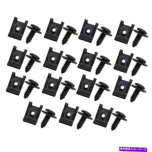 trim panel 15* U-Type Clip Car Scread Reatererop[tF_[plt@Xi[gANZT[ 15* U-type Clip Car Screw Retainer Bumper Fender Panel Fastener Trim Accessories