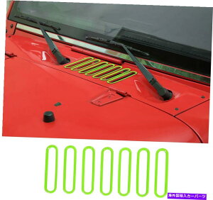 trim panel W[vO[JK 07+̃O[t[hxgJo[JEplxggANZT[ Green Hood Vent Cover Cowl Panel Vent Trim Accessories for Jeep Wrangler JK 07+