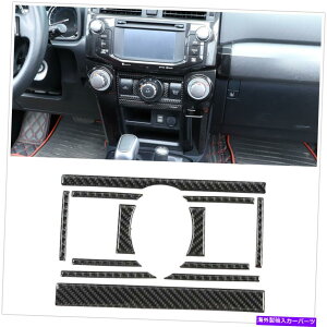 trim panel �g���^4runner 2010-2020�G�A�R���X�C�b�`�p�l���J�o�[�J�[�{���t�@�C�o�[ For Toyota 4Runner 2010-2020 Air Conditioner Switch Panel Cover Carbon Fiber