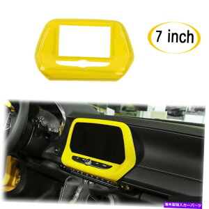 trim panel V{[J}̃CG[AuXZ^[R\[irQ[Vplg2017-2019 Yellow ABS Center Console navigation Panel Trim for Chevrolet Camaro 2017-2019