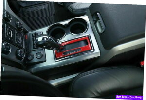trim panel �t�H�[�hF150�A�N�Z�T���[�p�̐Ԃ��J�[�{���t�@�C�o�[�M�A�V�t�g�p�l���J�o�[�x�[�� Red Carbon Fiber Gear Shift Panel Cover Bezel for Ford F150 Accessories�y���s�A���i�z