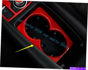 trim panel }c_̃bhCeAEH[^[Jbvz_[t[plJo[g2017-2019 Red Interior Water Cup Holder Frame Panel Cover Trim For Mazda 3 Axela 2017-2019