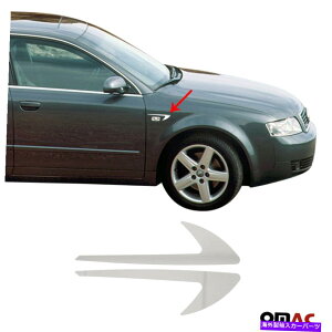 trim panel NtF_[Jo[gXeX|2 PCStBbgAEfBA4Z_B6 2002-2005 Chrome Fender Cover Trim Stainless Steel 2 Pcs Fits Audi A4 Sedan B6 2002-2005