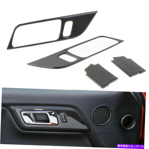 trim panel �t�H�[�h�}�X�^���O�̓����C���e���A�h�A�n���h���t���[���X�e�b�J�[�����g�����p�l��15-19 For Ford Mustang Inner Interior Door Handle Frame Sticker Decor Trim Panel 15-19�y���s�A���i�z