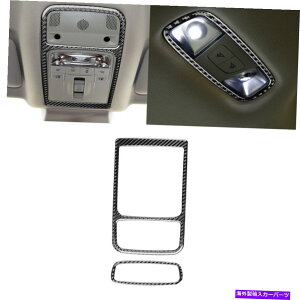 trim panel 2PCS�J�[�{���t�@�C�o�[�C���e���A���[�h���C�g���C�g�p�l���J�o�[�A�E�f�BQ3 2013-18�̃g���� 2Pcs Carbon Fiber Interior Readlight Light Panel Cover Trim For Audi Q3 2013-18