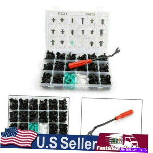 trim panel 299PCSカーボディトリムクリップリテーナーバンパーリベットスクリューパネルプッシュファスナーUS米国 299PCS Car Body Trim Clips Retainer Bumper Rivetscrew Panel Push Fastener US