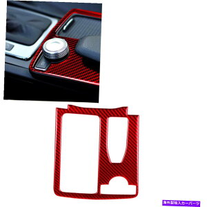 trim panel xcCNXW204 2007-13̃bhJ[{t@Co[fBAplXebJ[g Red Carbon Fiber Media Console Panel Sticker Trim For Benz C Class W204 2007-13