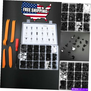 trim panel 435pcs�J�[�o���p�[�h�A�v�b�V���s���t�@�X�i�[���x�b�g�g�����p�l���N���b�v+5�폜�c�[���B 435pcs Car Bumper Door Push Pin Fastener Rivet Trim Panel Clips+5 Removal Tools.�y���s�A���i�z