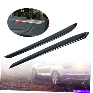 trim panel eXfY 2020-2021pubNJ[{t@Co[hAplXgbvg2PC Black Carbon Fiber Inner Door Panel Strip Trim 2PC For Tesla Model Y 2020-2021