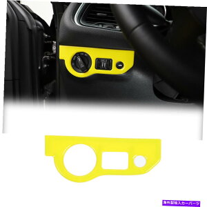 trim panel CG[wbhCgXCb`2015+_bW`W[A2010+_bW[d̃g Yellow Headlight Switches Trim for 2015+ Dodge Challenger, 2010+ Dodge Charger a
