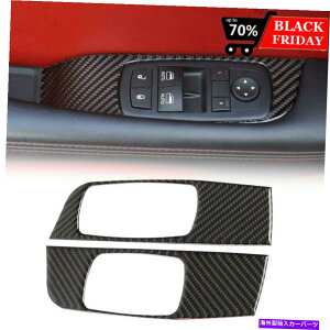 trim panel Dodge Challenger 2015-2019p̃J[EBhEtgXCb`plgXebJ[Jo[ Car Window Lift Switch Panel Trim Sticker Covers for Dodge Challenger 2015-2019