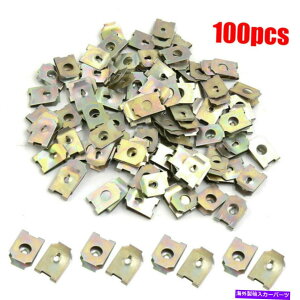 trim panel 100PC U^CṽKXPbgNbvXvO^J[hAplXpCAgŒlWA 100PC U-Type Gasket Clips Spring Metal Car Door Panel Spire Trim Fixed Screw,