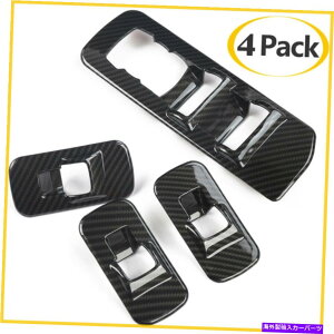 trim panel �J�[�{���t�@�C�o�[ABS�J�[�E�B���h�E���t�g�X�C�b�`�p�l���J�o�[�t�H�[�hF150 2015-2020�̃g���� Carbon Fiber ABS Car Window Lift Switch Panel Cover Trim For Ford F150 2015-2020�y���s�A���i�z