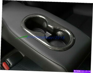 trim panel eXf3 2017-2021̃AJ[{t@Co[AEH[^[Jbvz_[plJo[ Real Carbon Fiber Rear Water Cup Holder Panel Cover For Tesla Model 3 2017-2021