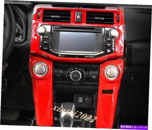 trim panel g^4runner 2010-2020̃bhABSCeAGPSirQ[VplJo[g Red ABS Interior GPS Navigation Panel Cover Trim For Toyota 4Runner 2010-2020