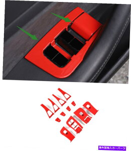 trim panel eXf3 2019-2022̐AbsvX`bNEBhEXCb`plJo[g Red ABS Plastic Inner Window Switch Panel Cover Trim For Tesla Model 3 2019-2022