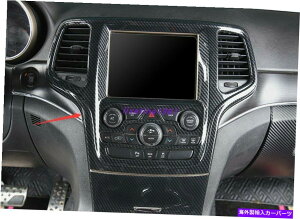 trim panel �W�[�v�O�����h�`�F���L�[�̃J�[�{���t�@�C�o�[�Z���^�[�R���\�[���i�r�Q�[�V�����p�l���g����14-21 Carbon Fiber Center Console navigation Panel Trim For Jeep Grand Cherokee 14-21