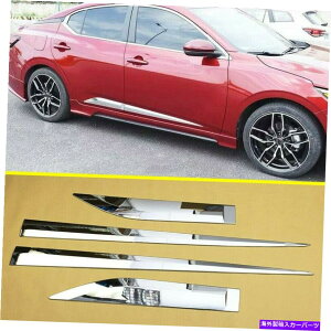 trim panel ���Y�Z���g��2020-2022�N�����T�C�h�h�A�J�[�{�f�B���[���f�B���O�p�l���J�o�[�g���� For Nissan Sentra 2020-2022 Chrome Side Door Car Body Moulding Panel Cover Trim�y���s�A���i�z
